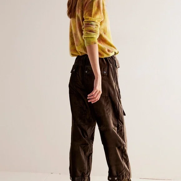 Free People Skip a Beat Utility Pants - Picture 2 of 6